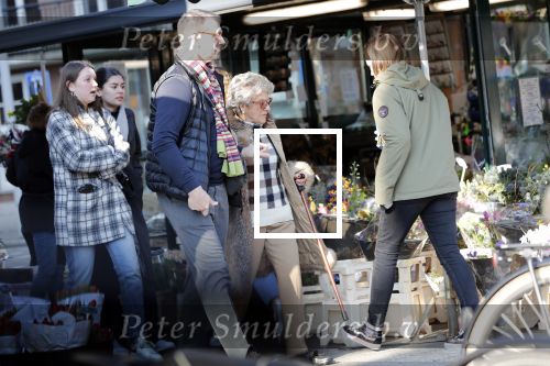 Amsterdam 7 februari 2020
Hansje Boonstra doet samen met haar zoon booddschappen in een biro karretje