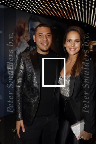Amsterdam 27 februari 2020
Presentatie parfum Philipp Plein in het Holland casino, Hedwiges Maduro met zijn vriendin Elise v d Horst