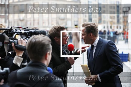 Amsterdam 14 januari 2020
Nieuwjaarsreceptie van Koningin Maxima en Koning Willem Alexander in het paleis op de dam. Hugo de Jonge met schoen van delfts blauw