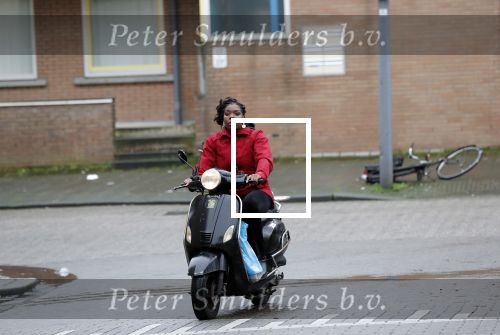 Rotterdam 17 januari 2020
Imanuelle Grives op haar scooter in Rotterdam.