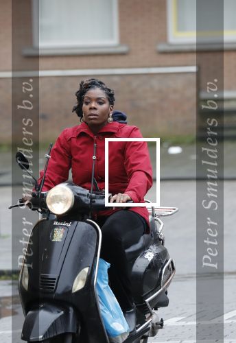 Rotterdam 17 januari 2020
Imanuelle Grives op haar scooter in Rotterdam.