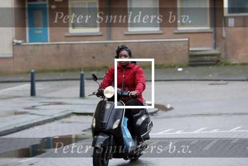 Rotterdam 17 januari 2020
Imanuelle Grives op haar scooter in Rotterdam.