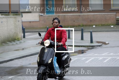 Rotterdam 17 januari 2020
Imanuelle Grives op haar scooter in Rotterdam.