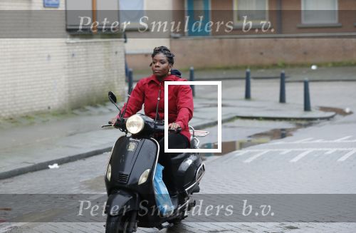 Rotterdam 17 januari 2020
Imanuelle Grives op haar scooter in Rotterdam.