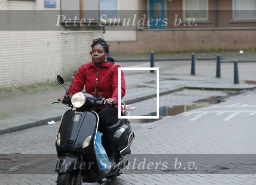 Rotterdam 17 januari 2020
Imanuelle Grives op haar scooter in Rotterdam.