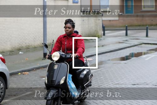 Rotterdam 17 januari 2020
Imanuelle Grives op haar scooter in Rotterdam.