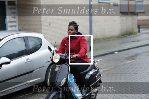 Rotterdam 17 januari 2020
Imanuelle Grives op haar scooter in Rotterdam.