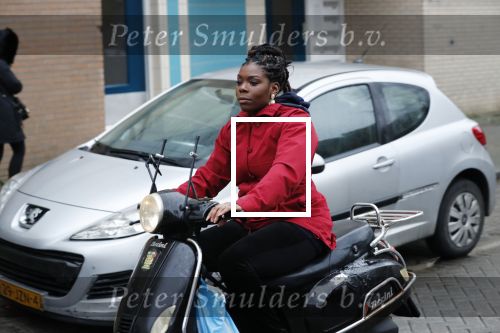 Rotterdam 17 januari 2020
Imanuelle Grives op haar scooter in Rotterdam.