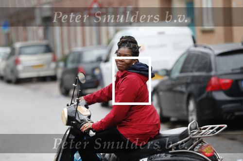 Rotterdam 17 januari 2020
Imanuelle Grives op haar scooter in Rotterdam.