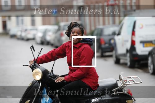 Rotterdam 17 januari 2020
Imanuelle Grives op haar scooter in Rotterdam.