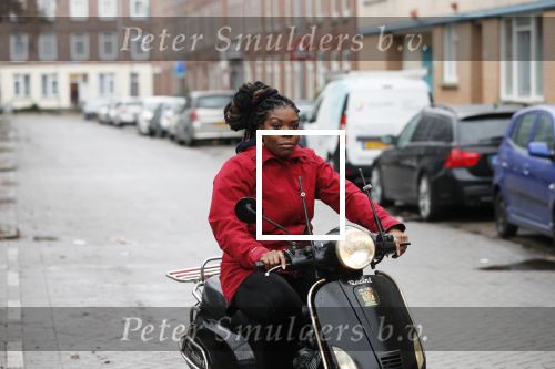 Rotterdam 17 januari 2020
Imanuelle Grives op haar scooter in Rotterdam.