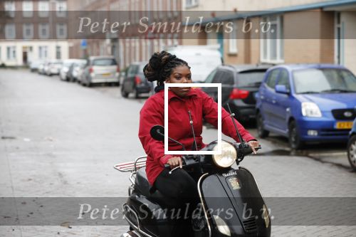Rotterdam 17 januari 2020
Imanuelle Grives op haar scooter in Rotterdam.