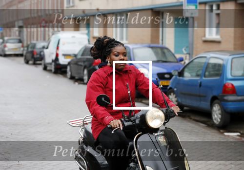 Rotterdam 17 januari 2020
Imanuelle Grives op haar scooter in Rotterdam.