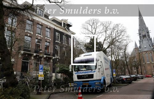 Amsterdam 8 januari 2020
Verhuizing Isa Hoes van haar huis aan het vondelpark naar een nieuw huis.