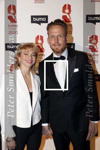 Hilversum 9 maart 2020
Uitreiking Buma awards in studio 21 op het mediapark. Jacqueline Govaert en haar man Ivo Maissan