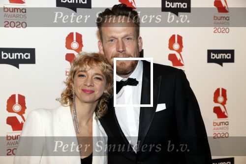 Hilversum 9 maart 2020
Uitreiking Buma awards in studio 21 op het mediapark. Jacqueline Govaert en haar man Ivo Maissan