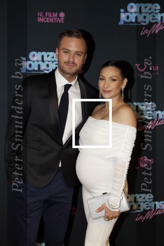 Amsterdam 27 januari 2020
Premiere Onze Jongens in Miami in Tuschinski. Jim Bakkum en Eva v d Wijdeven zwanger