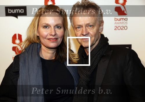 Hilversum 9 maart 2020
Uitreiking Buma awards in studio 21 op het mediapark. Jochem Fluitsma met partner