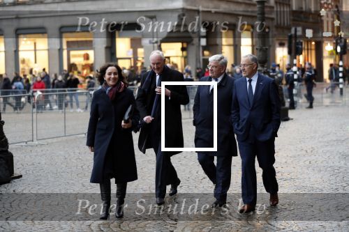 Amsterdam 14 januari 2020
Nieuwjaarsreceptie van Koningin Maxima en Koning Willem Alexander in het paleis op de dam. de 4 burgemeesters van de grote steden . vlnr Johan Remkes Femke Halsema Jan v Zanen en Aboutaleb