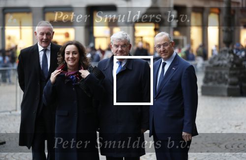 Amsterdam 14 januari 2020
Nieuwjaarsreceptie van Koningin Maxima en Koning Willem Alexander in het paleis op de dam. de 4 burgemeesters van de grote steden . vlnr Johan Remkes Femke Halsema Jan v Zanen en Aboutaleb