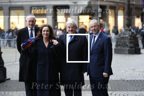 Amsterdam 14 januari 2020
Nieuwjaarsreceptie van Koningin Maxima en Koning Willem Alexander in het paleis op de dam. de 4 burgemeesters van de grote steden . vlnr Johan Remkes Femke Halsema Jan v Zanen en Aboutaleb
