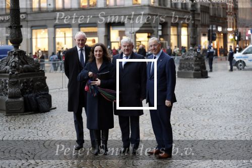 Amsterdam 14 januari 2020
Nieuwjaarsreceptie van Koningin Maxima en Koning Willem Alexander in het paleis op de dam. de 4 burgemeesters van de grote steden . vlnr Johan Remkes Femke Halsema Jan v Zanen en Aboutaleb