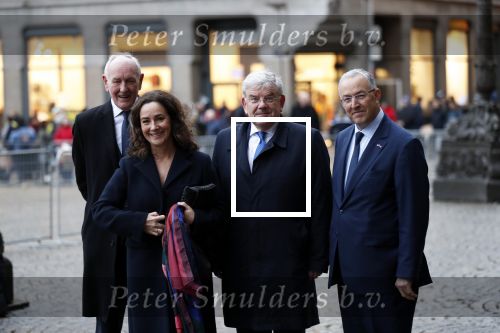 Amsterdam 14 januari 2020
Nieuwjaarsreceptie van Koningin Maxima en Koning Willem Alexander in het paleis op de dam. de 4 burgemeesters van de grote steden . vlnr Johan Remkes Femke Halsema Jan v Zanen en Aboutaleb