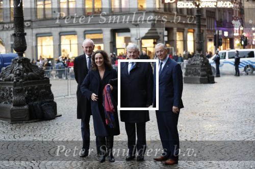 Amsterdam 14 januari 2020
Nieuwjaarsreceptie van Koningin Maxima en Koning Willem Alexander in het paleis op de dam. de 4 burgemeesters van de grote steden . vlnr Johan Remkes Femke Halsema Jan v Zanen en Aboutaleb