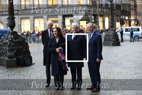 Amsterdam 14 januari 2020
Nieuwjaarsreceptie van Koningin Maxima en Koning Willem Alexander in het paleis op de dam. de 4 burgemeesters van de grote steden . vlnr Johan Remkes Femke Halsema Jan v Zanen en Aboutaleb