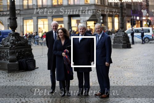 Amsterdam 14 januari 2020
Nieuwjaarsreceptie van Koningin Maxima en Koning Willem Alexander in het paleis op de dam. de 4 burgemeesters van de grote steden . vlnr Johan Remkes Femke Halsema Jan v Zanen en Aboutaleb