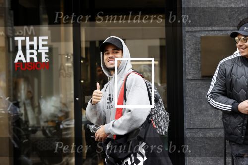 Amsterdam 3 maart 2020
Justin Kluivert met een neef en een vriend op de pc hooftstraat.