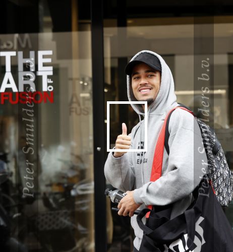 Amsterdam 3 maart 2020
Justin Kluivert met een neef en een vriend op de pc hooftstraat.