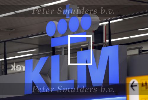 Schiphol 28 januari 2020
KLM Logo op schiphol.