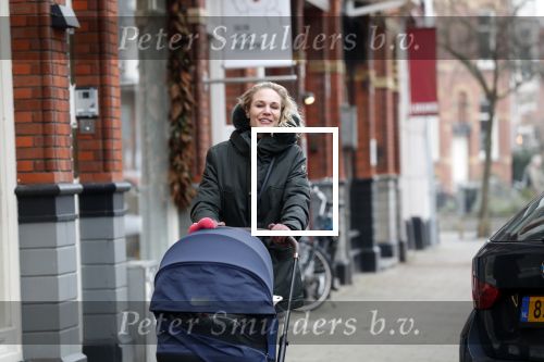 Amsterdam 24 januari 2020
Kimberley Klaver achter de kinderwagen.