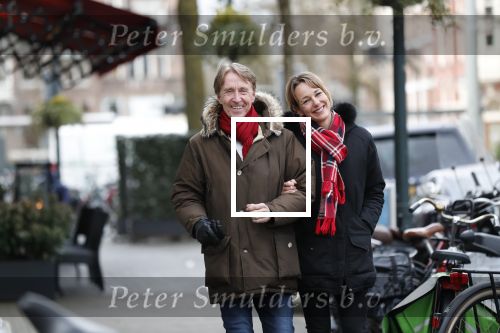 Amsterdam 11 februari 2020
Marianne Timmer met goede vriend Cees Wijburg op de cornelis schuytstraat
