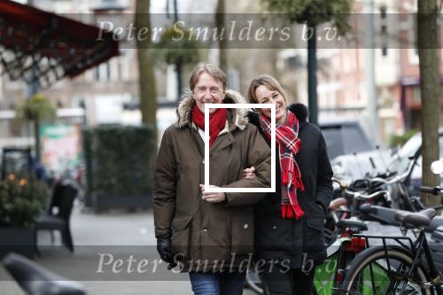 Amsterdam 11 februari 2020
Marianne Timmer met goede vriend Cees Wijburg op de cornelis schuytstraat