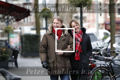 Amsterdam 11 februari 2020
Marianne Timmer met goede vriend Cees Wijburg op de cornelis schuytstraat