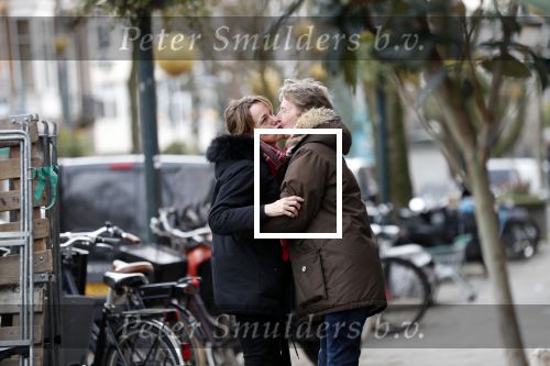 Amsterdam 11 februari 2020
Marianne Timmer met goede vriend Cees Wijburg op de cornelis schuytstraat