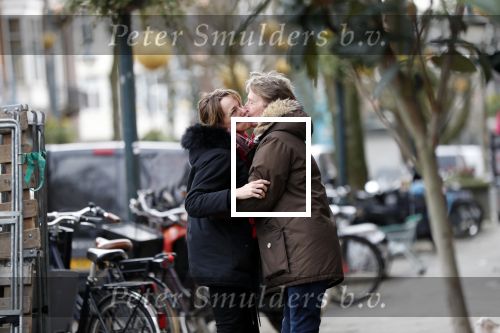 Amsterdam 11 februari 2020
Marianne Timmer met goede vriend Cees Wijburg op de cornelis schuytstraat