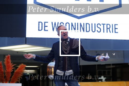 Nieuwegein 9 februari 202
Martien Meiland geeft soort van presentatie bij de woningindustrie.