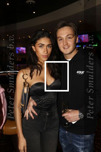 Amsterdam 27 februari 2020
Presentatie parfum Philipp Plein in het Holland casino. Maxim Froger met6 zijn nieuwe vriendin Shayna