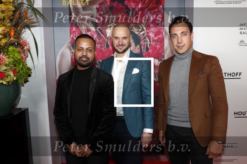 Amsterdam 6 februari 2020
Premiere Frida van het nationaal ballet in de Stopera. Michael Mendoza met vrienden