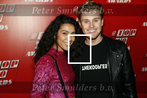 Amsterdam 10 januari 2020
Uitreiking top 40 awards van Qmusic. Moise Trustfull en haar vriend Kaj v d Voort