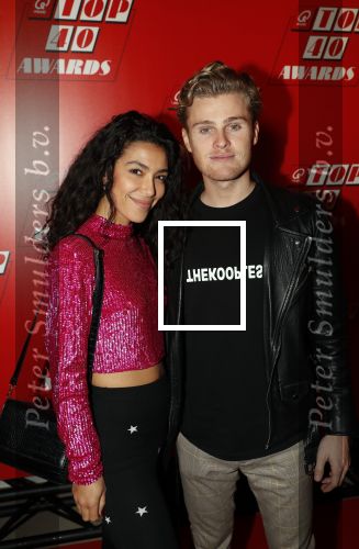 Amsterdam 10 januari 2020
Uitreiking top 40 awards van Qmusic. Moise Trustfull en haar vriend Kaj v d Voort