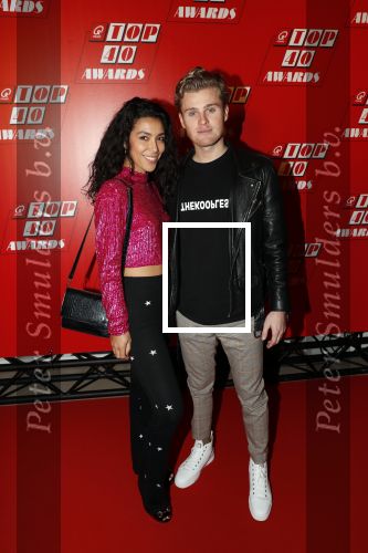 Amsterdam 10 januari 2020
Uitreiking top 40 awards van Qmusic. Moise Trustfull en haar vriend Kaj v d Voort