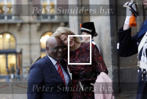 Amsterdam 14 januari 2020
Nieuwjaarsreceptie van Koningin Maxima en Koning Willem Alexander in het paleis op de dam. Mona Keizer met â€¦.