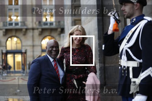 Amsterdam 14 januari 2020
Nieuwjaarsreceptie van Koningin Maxima en Koning Willem Alexander in het paleis op de dam. Mona Keizer met â€¦.