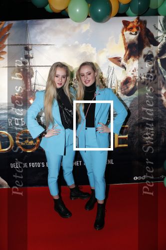 Amsterdam 12 januari 2020
Premiere Dolittle in pathe Arena. Mylenne Waalewijn en Rosanne Waalewijn