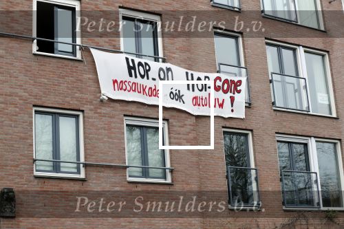 Amsterdam 25/26 januari 2020
Protest doeken op de nassaukade