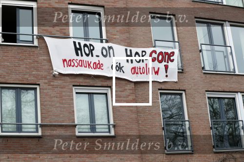 Amsterdam 25/26 januari 2020
Protest doeken op de nassaukade